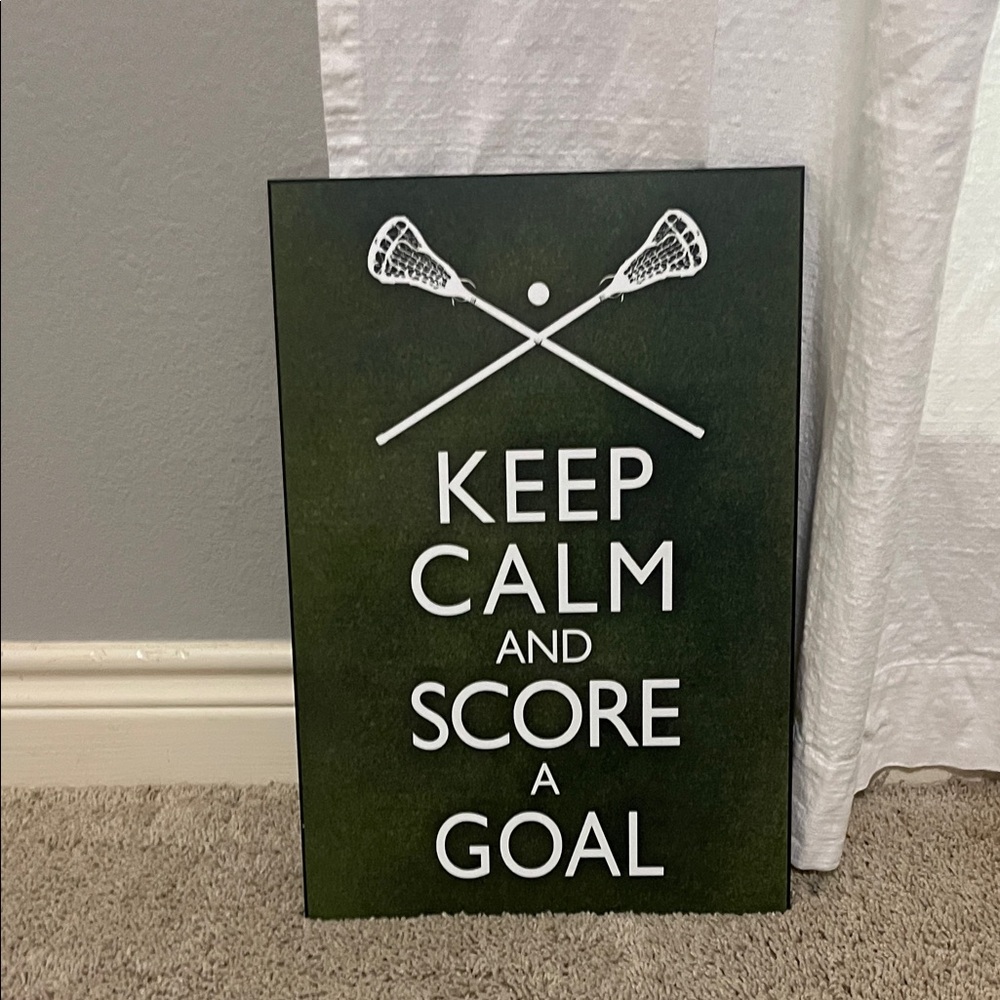 Green Lacrosse Wall Art Decor